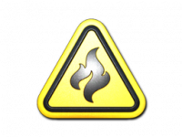 Sticker Flammable (Foil)